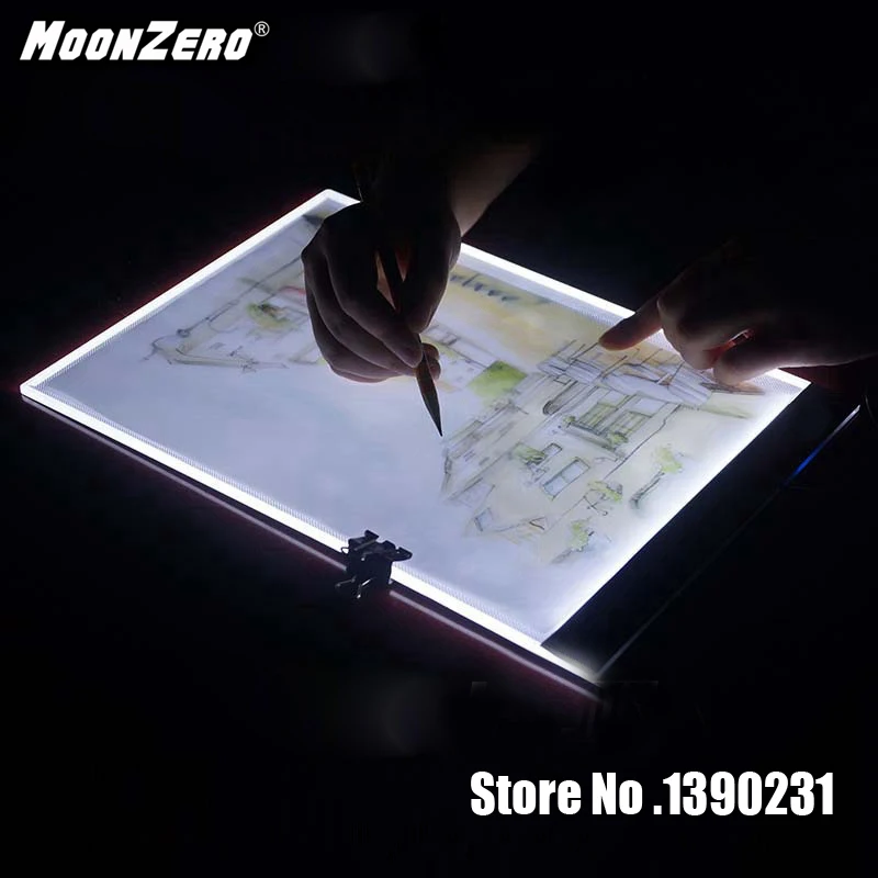MOONZREO ultra-thin practical 3.5mm A4 LED light flat for EU/UK/AU/US/USB plug diamond embroidery painting tool set | Дом и сад