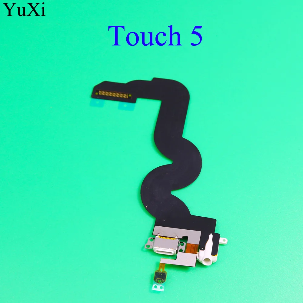 YuXi сенсорный 5 USB зарядное устройство зарядная док-станция гнездо для подключения наушников Flex для iPod Touch5 5th Gen Главная кнопка гибкий кабель