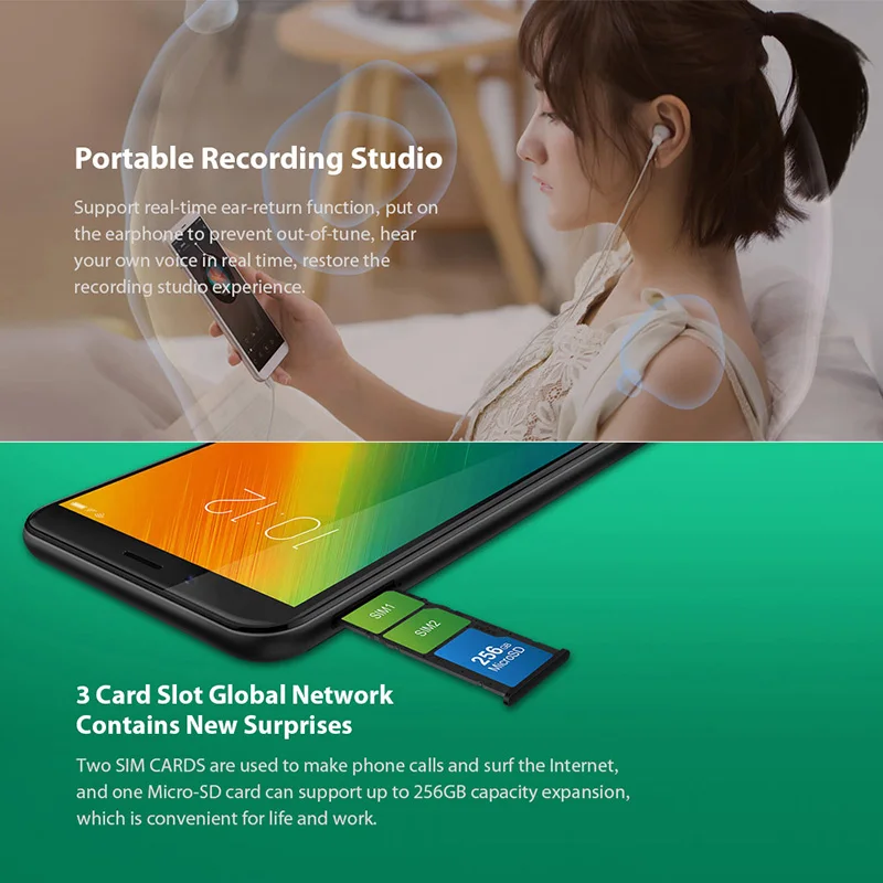 Глобальная версия lenovo K9 Note 3 GB 32 GB 64 GB 6 ''Смартфон Snapdragon 450 Восьмиядерный 16MP камера 3760 мА батарея мобильного телефона