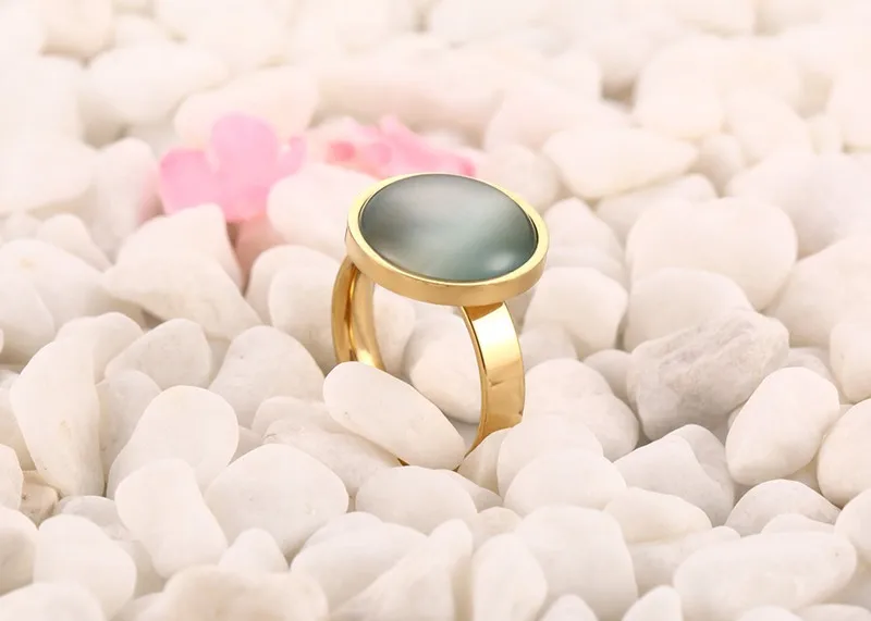 3 colors opal women ring Wedding Band Engagement Rings for Couples Stainless Steel High Quality Anniversary Gift G0468 | Украшения и