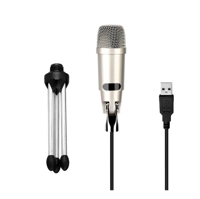 Профессиональный USB конденсаторный микрофон для компьютера с подставкой