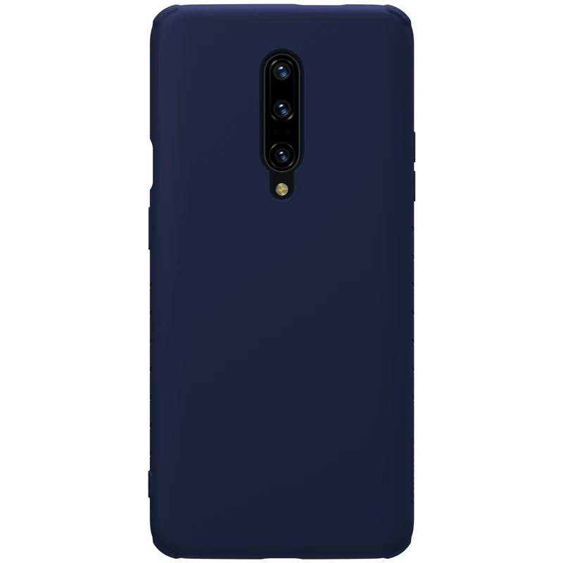 Темно-синий 1+ 7 Pro Чехол для OnePlus 7 Pro чехол Nillkin резиновая обернутая Жидкая силиконовая Мягкая сенсорная задняя крышка OnePlus 7pro Nilkin чехол для телефона - Цвет: Темно-синий