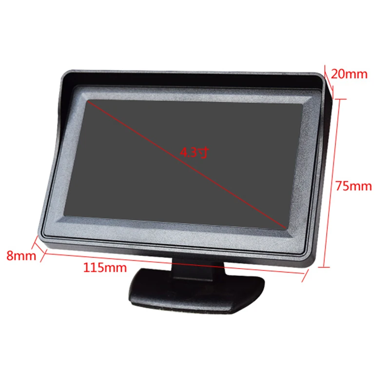 4.3'' LCD Car Monitor TFT Foldable Display System For Reversing Backup Auto Parking Rearview A2 | Автомобили и мотоциклы