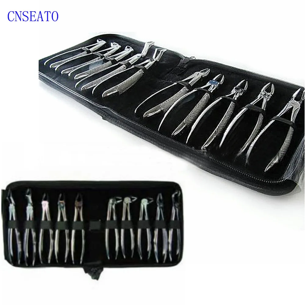 10 шт./партия взрослые Щипцы Для Извлечения зубов плоскогубцы с инструментом