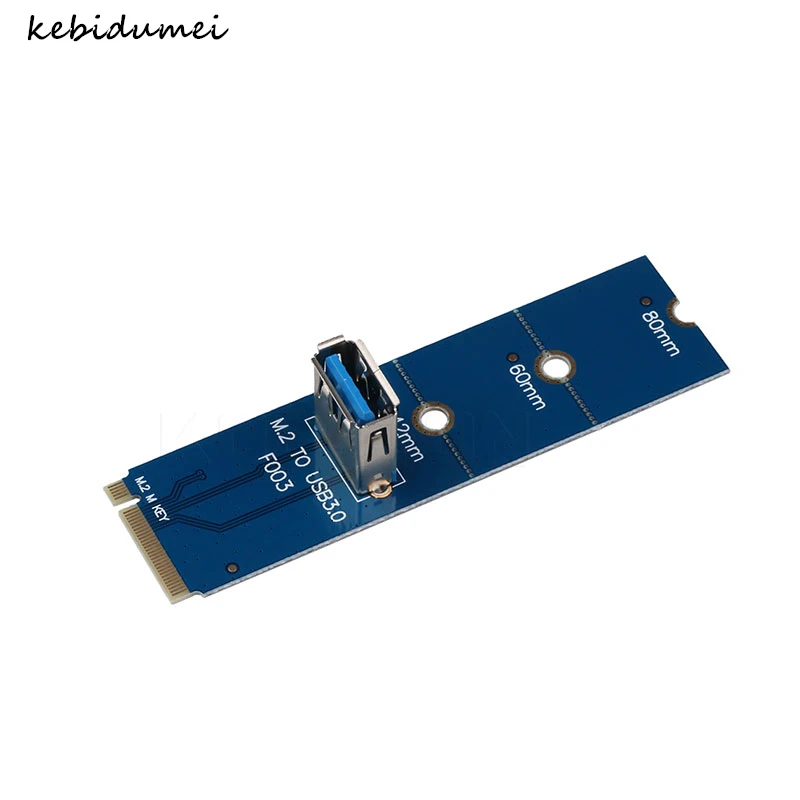 Профессиональный адаптер Kebidumei NGFF M.2 к USB3.0 для карт M2 PCIe PCI-E Riser Card биткоина Litecoin