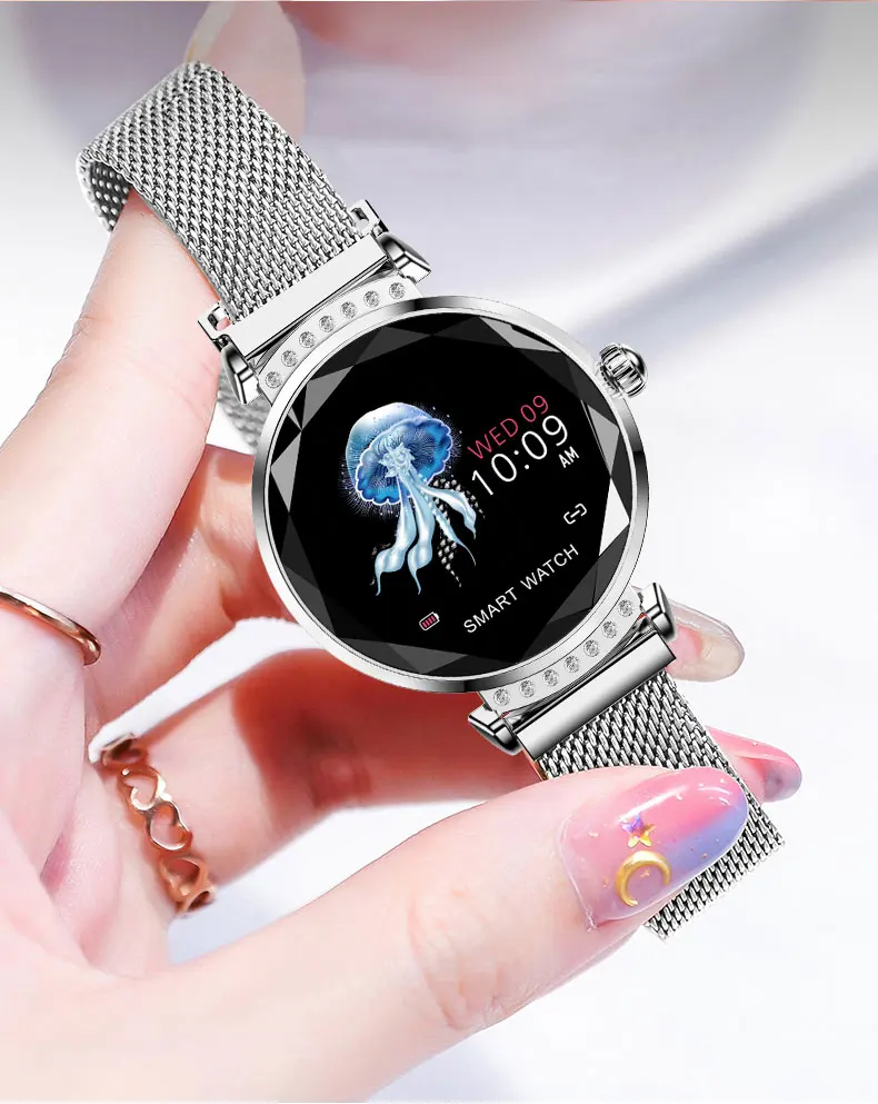 

Smart bracelet H2 1.02 HD color waterproof heart rate blood pressure health tracker ladies smart watch fashion watch PK mi band3