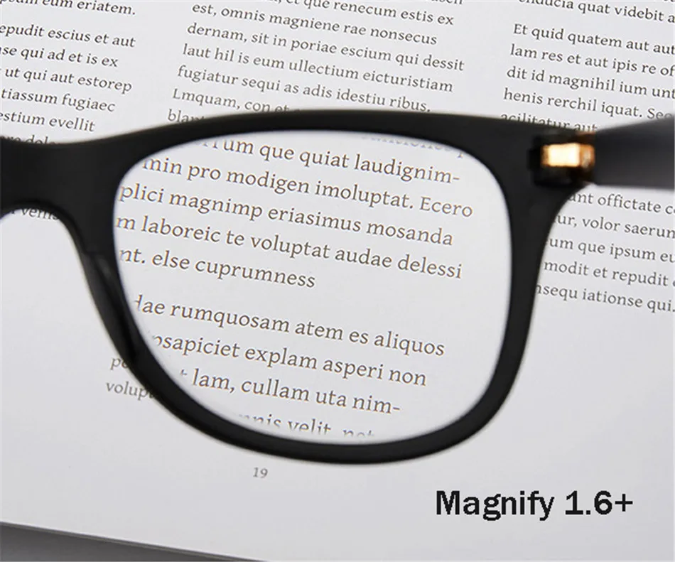 Iboode 1,6/2,5 раз увеличительное стекло для женщин и мужчин антиусталость стекло для чтения es большое видение 250/300 градусов Лупа Стекло es