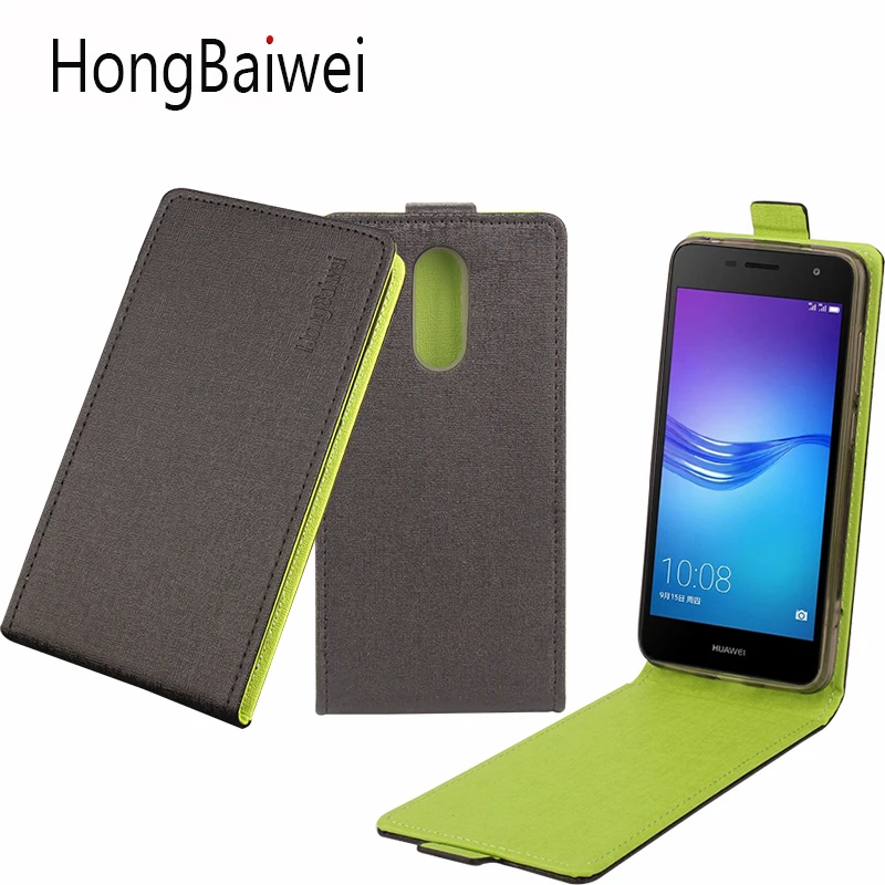 HongBaiwei для huawei Enjoy 6 Чехол мода хит цвет вертикальный с крышкой Роскошный кожаный