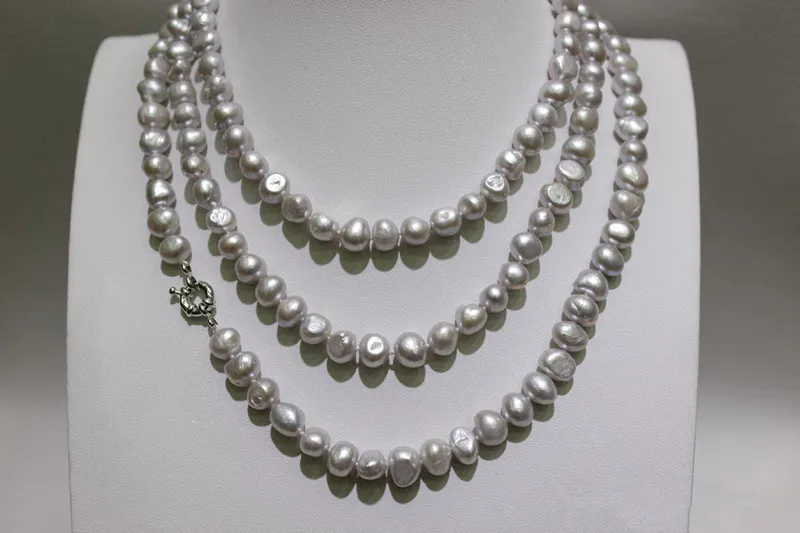 Ожерелье с металлической застежкой длиной 120 см | Украшения и аксессуары