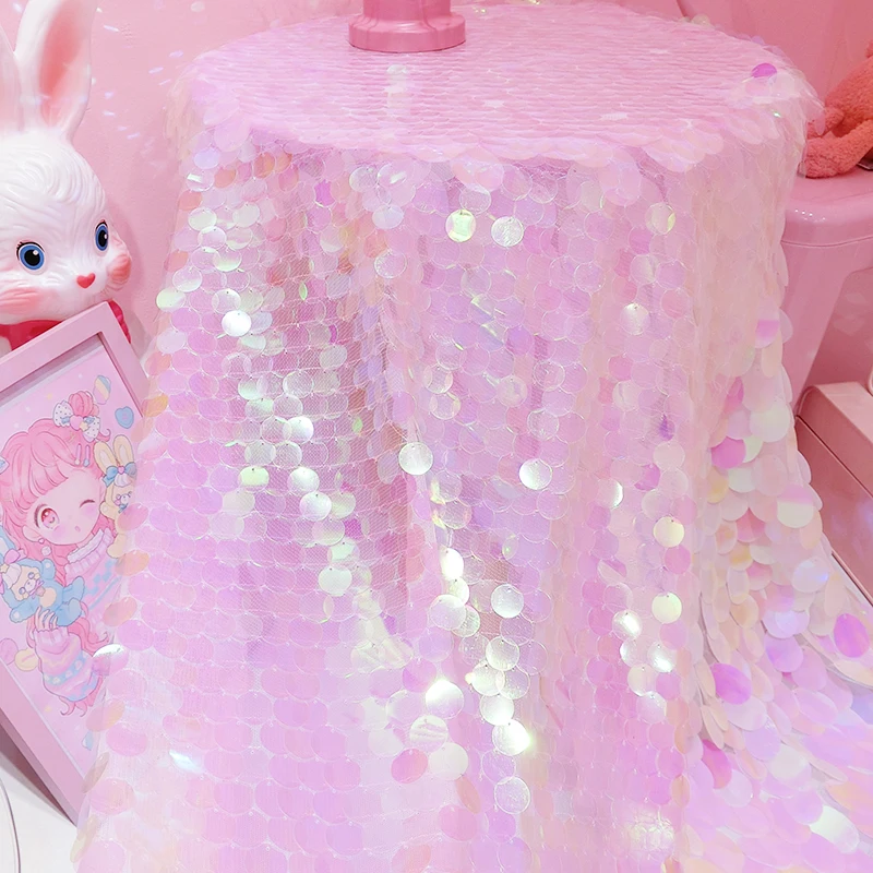 

Mylb эффективная симфоническая Лазерная эллиптическая большая Дыня блестки градиентная ткань Фотофон ткань