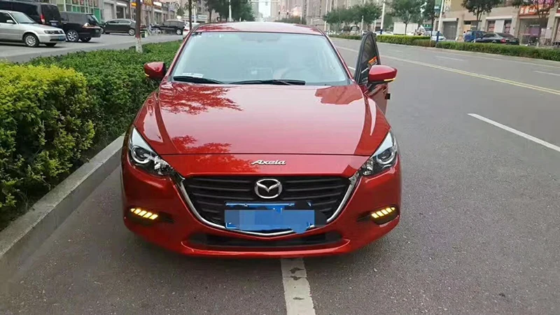 Автомобильные мигающие дневные ходовые огни 1 пара светодиодные для Mazda 3 Mazda3 Axela