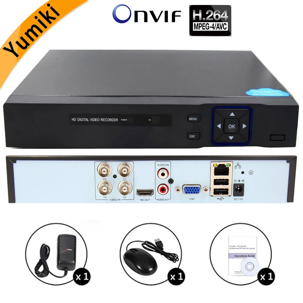 5MP-N 5 in 1 4CH AHD/TVI/CVI/CVBS/IP DVR Security CCTV video recorder P2P VGA HDMI for ip camera xmeye | Безопасность и защита