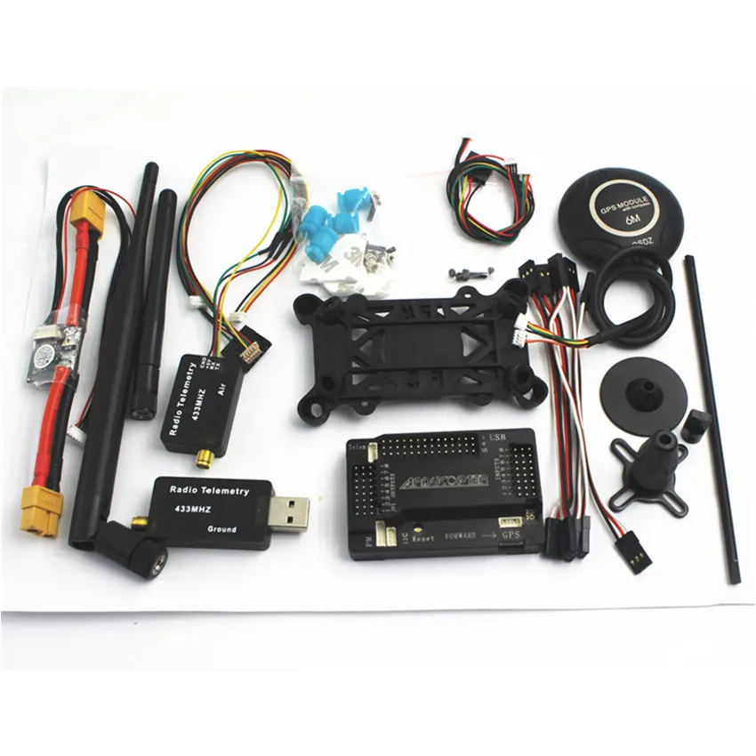 Контроллер полёта apm2 6 ArduPilot APM 2 + 6M GPS с компасом модуль питания 433 МГц/915 МГц 3DR
