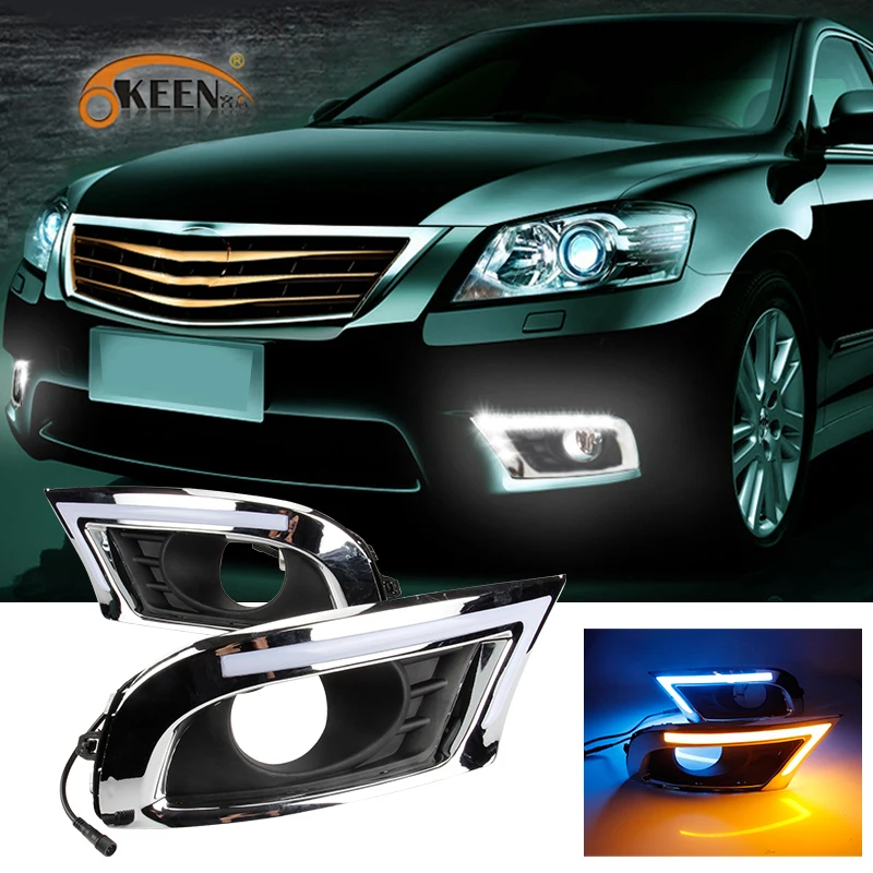 OKEEN 2 шт. Автомобильный светодиодный DRL для Toyota Camry 2009 2010 2011 дневные ходовые огни