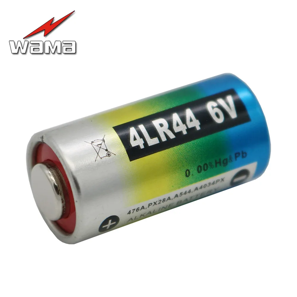 15 шт./лот Wama Батарея 6V 4LR44 L1325 PX28A 476A A544 28A щелочной начальной батареи Bateria|6v 4lr44|6v 4lr44