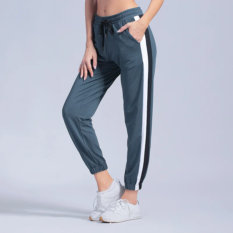 Новые спортивные брюки тонкие весна лето свободные женские штаны для йоги