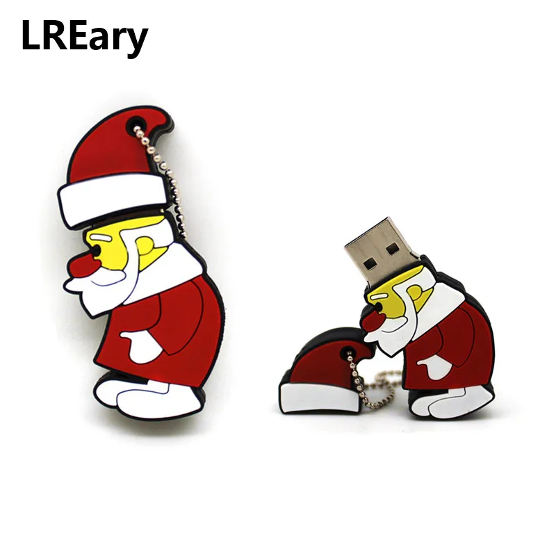 Флеш-диск USB 2 0 с изображением Санта Клауса 4 ГБ 8 64 Рождественская серия Pendrive 16 32 |