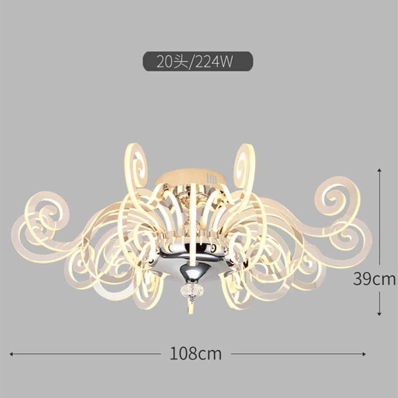 Post-modern personality luxury chandelier Led Lustrer Lamparas Living Room Chandeliers Restaurant bedroom Lighting Fixtures | Лампы и