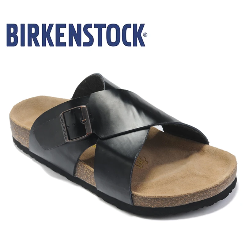 Новое поступление классические тапочки BIRKENSTOCK женские пляжные шлепанцы обувь