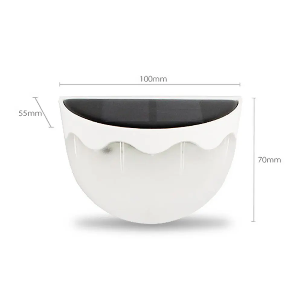 Durable 6PCS LED Solar Lamp Wall Sensor Waterproof Light White Fence Gutter Garden Yard Roof |
