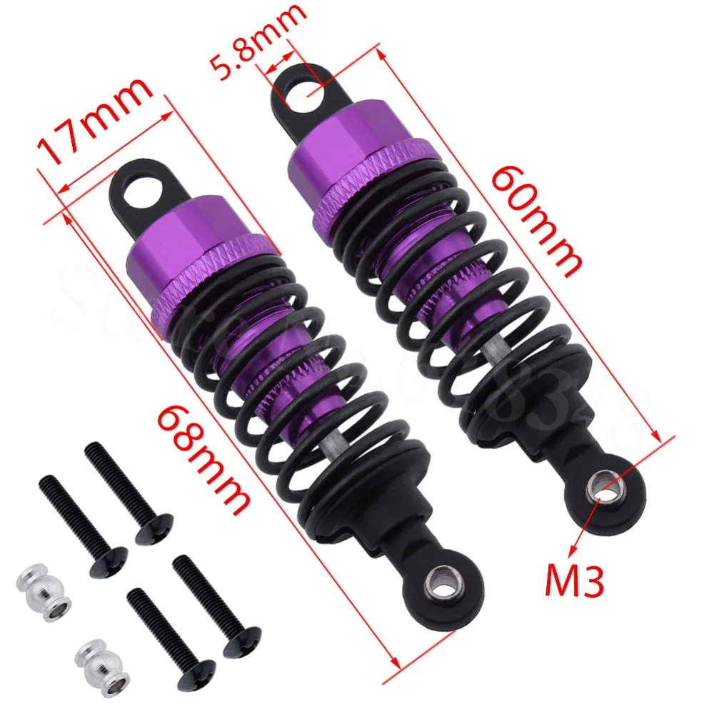 10 пар/лот 02002 HSP 102004 алюминиевый амортизатор 2 P для летающих рыб RC 1/10 Дрифт части