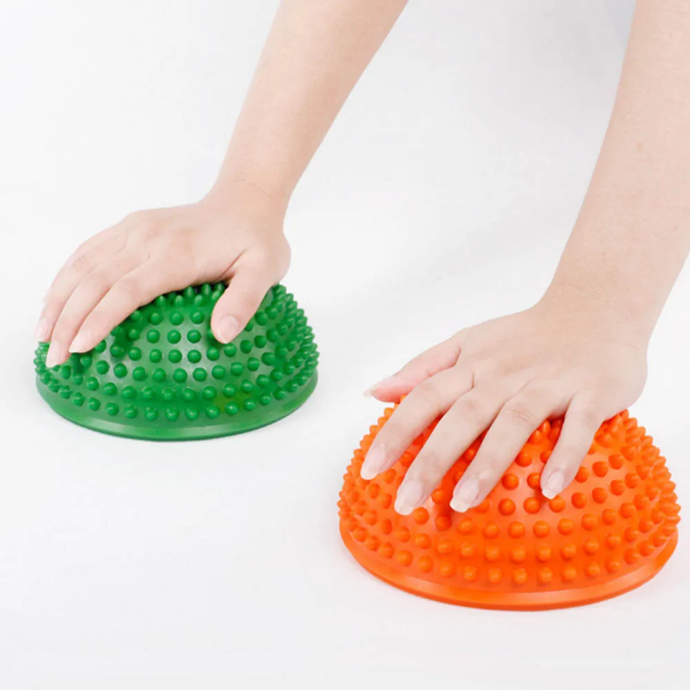 

Exercise Balance Point Gym Yoga Pilates Ball Rubber Yoga Half Ball Fitness Equipment Kids Elder Durian Massage Mat
