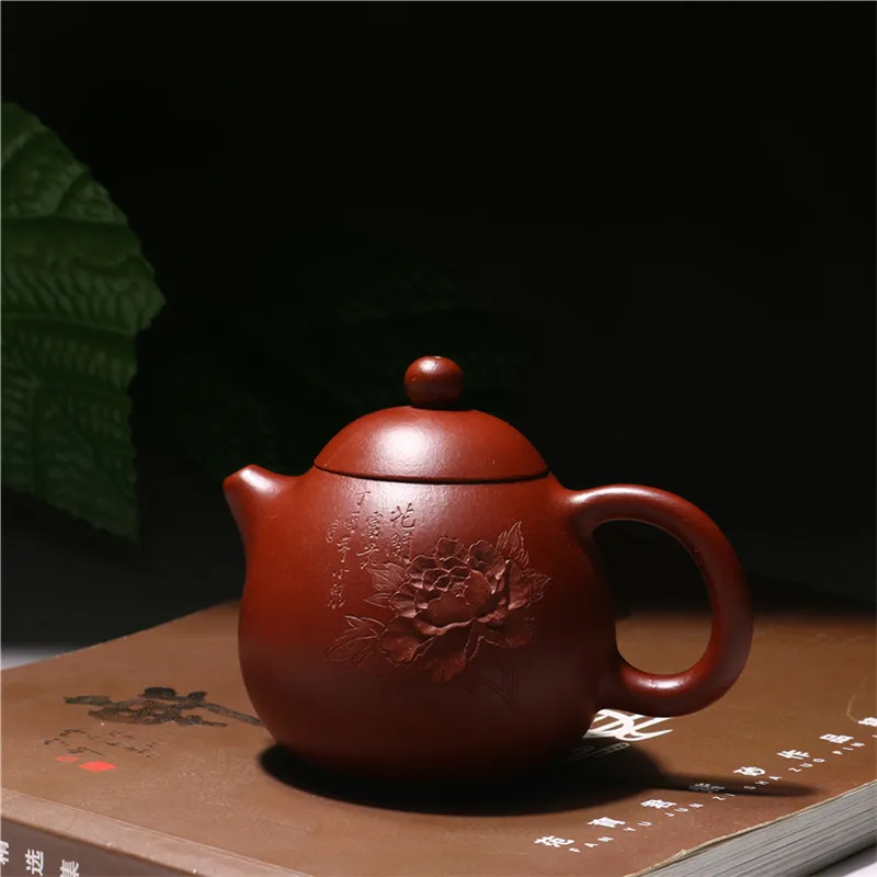 220 мл Исин настоящий ручной работы Фиолетовый Глиняное яйцо дракона Dahongpao Чайник