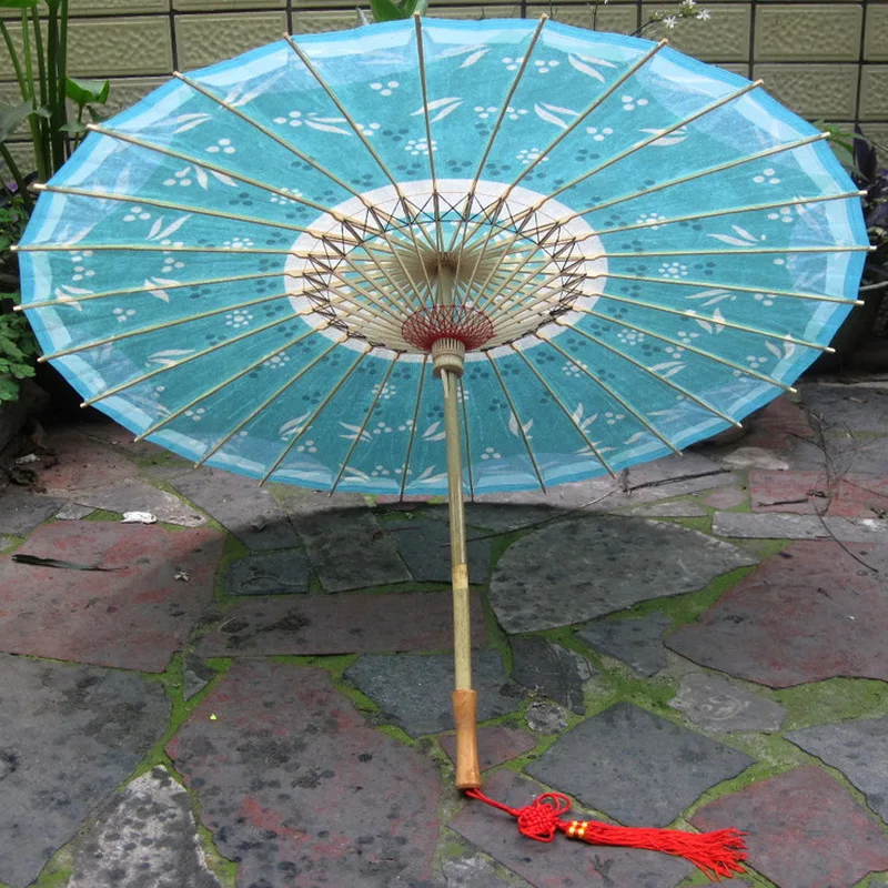 Травяной зеленый зонтик из масляной бумаги ручной работы для костюмированной