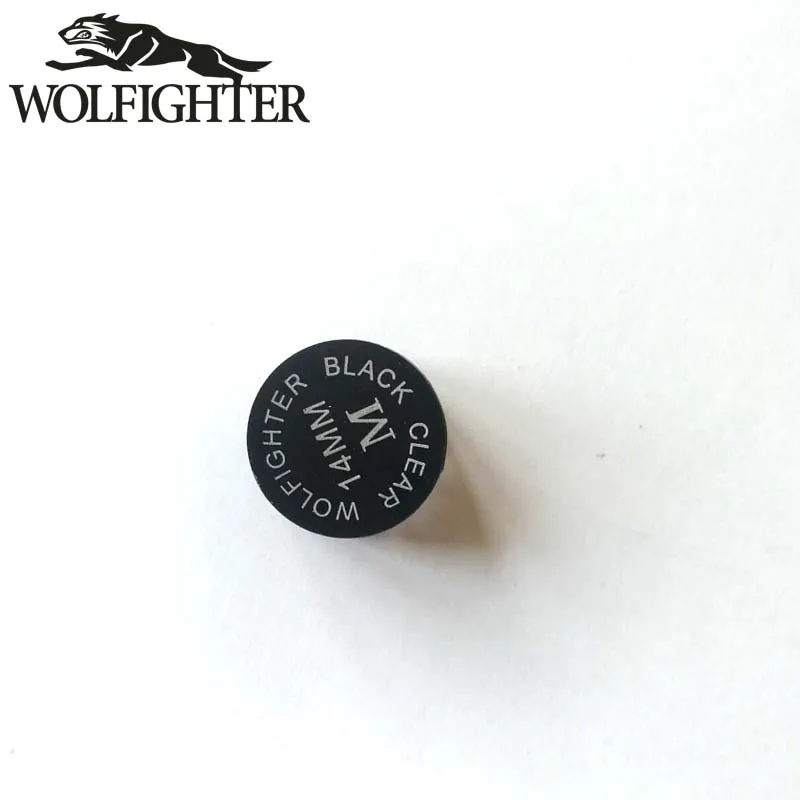 1 шт. WOLFIGHTER черный прозрачный наконечник для пула 14 мм S M H|Аксессуары снукера и