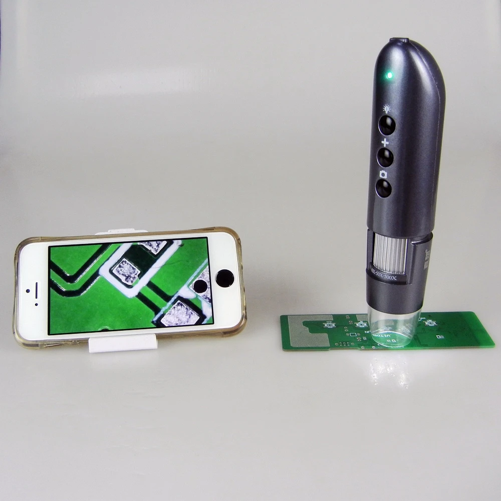 Цифровой USB микроскоп увеличительное стекло с функцией Wi Fi 200x500x800x 1000X для фото и