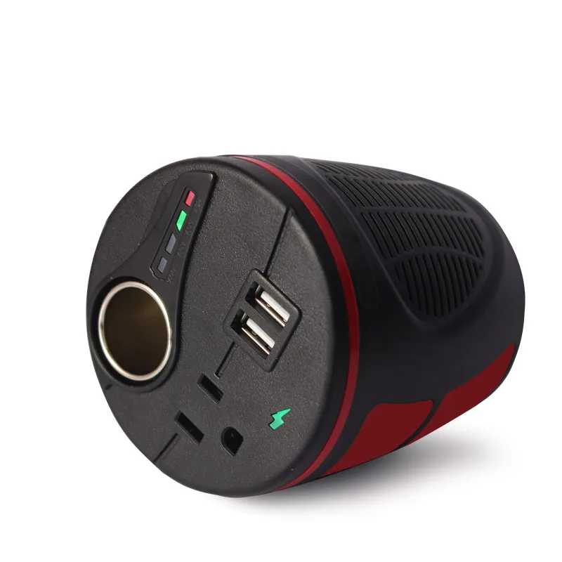 Инвертор автомобиля 150 Вт инвертор тройной автомобильного прикуривателя USB