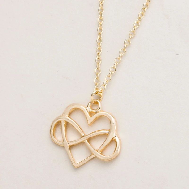 Модные Подвески Подвеска сердце персик. Бесконечные символы love комбинация
