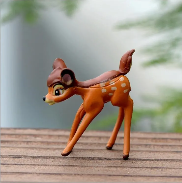 2 шт./лот миниатюрные садовые Статуэтки из ПВХ Deers домашний декор аниме Кукольный