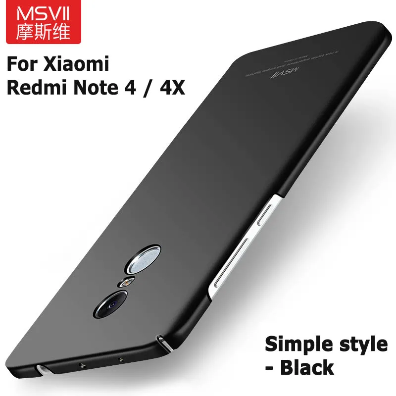 Чехол для Xiaomi Redmi Note 4 Msvii матовая крышка Примечание 4X глобальная версия XIA (сделай