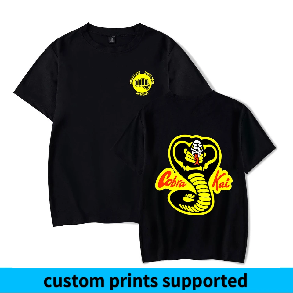 2018 летняя стильная популярная футболка Cobra Kai Мужская/Женская забавная с коротким