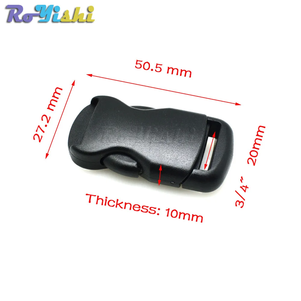 Пластиковая одинарная Регулируемая круглая пряжка для рюкзака багажа| |