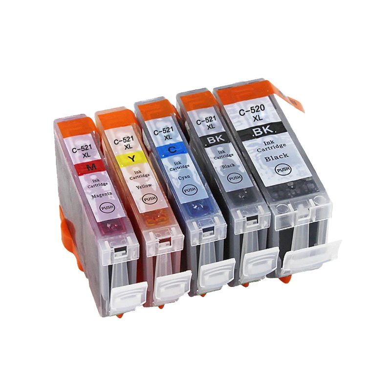 Совместимые чернильные картриджи LuoCai для Canon PGI 520 CLI 521 MP540 MP550 MP560 MP620 MP630 MP640 MP980 MX860