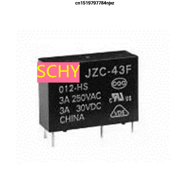 JZC-43F-005-HS 5VDC JZC-43F-012-HS 12VDC JZC-43F-024-HS 24VDC реле 3A 250VAC 30VDC 4Pin JZC43F 10 шт | Обустройство дома