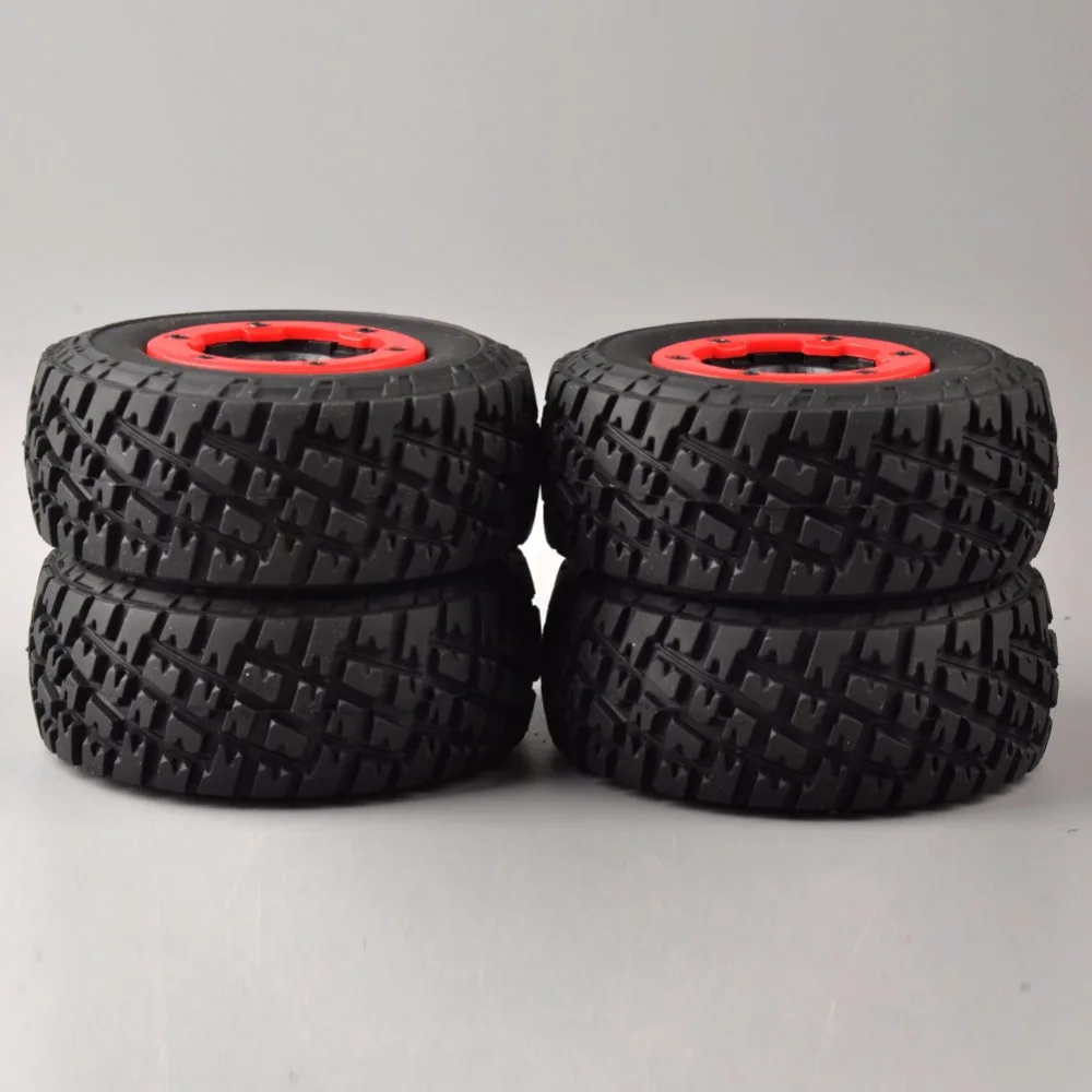 1:10 Scale 4 PCS/Set RC Short Course Truck Tires Set Tyre Wheel Rim For SlASH HPI Remote Control Car Model Toy Parts | Игрушки и хобби