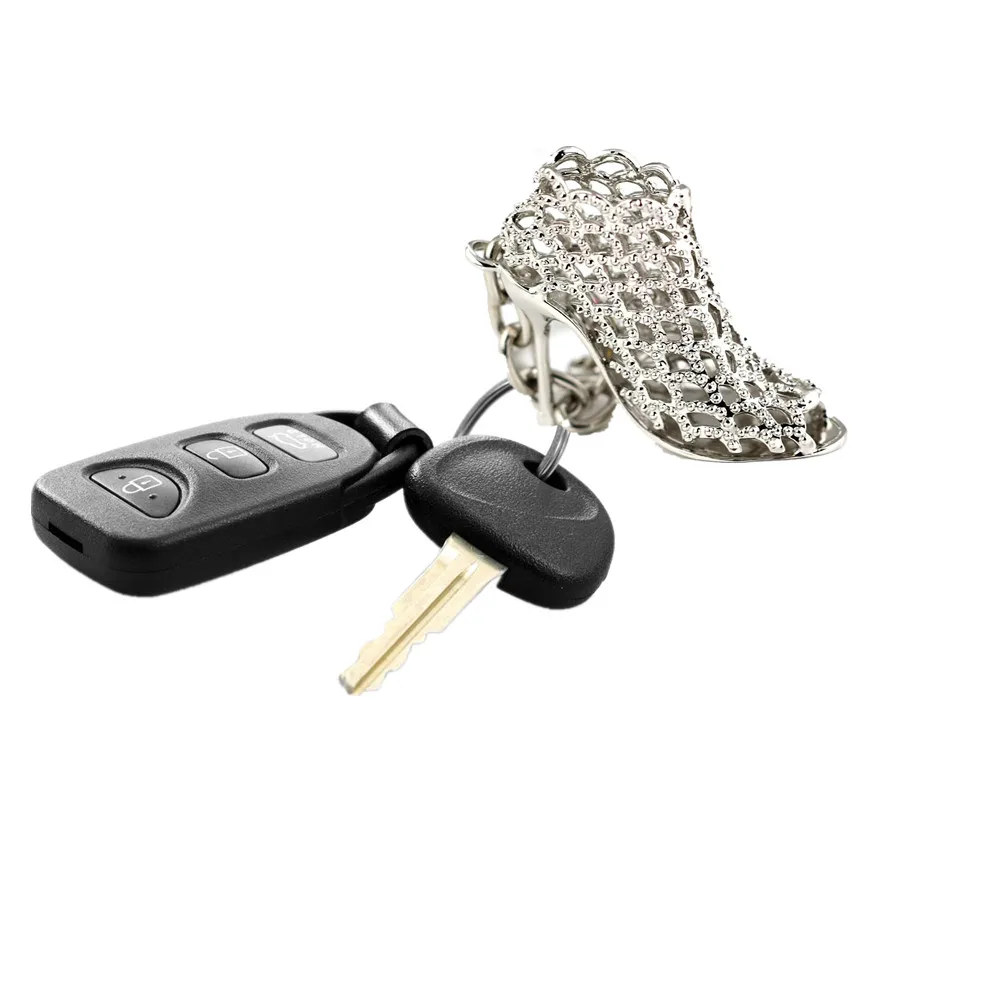 Брелок кольцо для ключей на высоком каблуке изысканный креативный модный