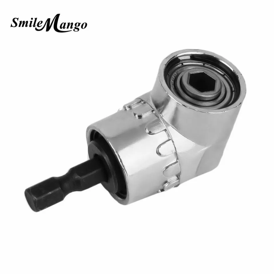 SmileMango 105 Degrees 1/4" Electric Hex Drill Bit Adjustable Angle Driver Screwdriver Socket Holder Adaptor tools | Инструменты
