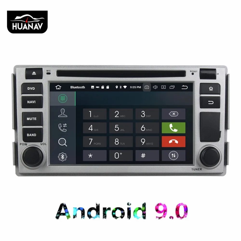 DSP Android 9 0 автомобильный dvd-плеер GPS навигация для Hyundai SANTA FE 2005-2012 Авто радио