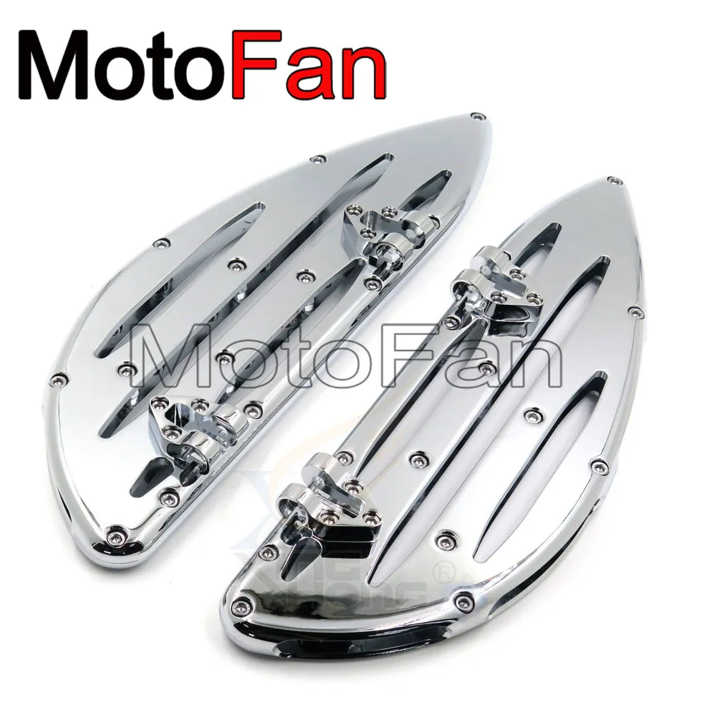 

Custom Motorcycle Driver Floorboards Passenger Footrest Chrome for Harley Fat Boy Tour Road Street Glide Heritage Slim