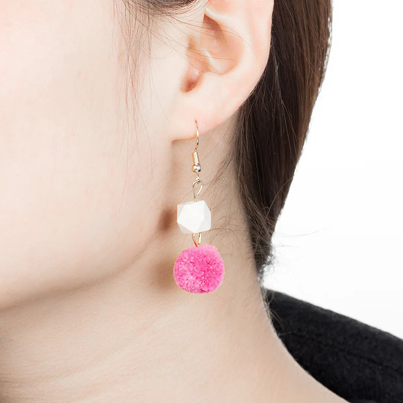 Белые геометрические блоки & кофейный красный серый желтый фланелевый пушистый