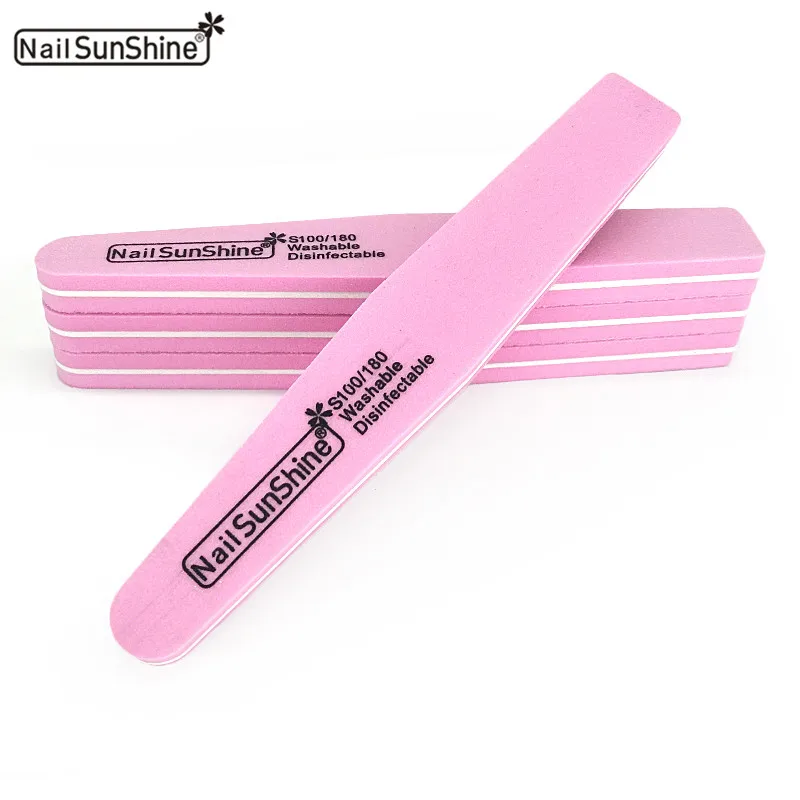 

50 Pcs/Lot Sponge Professionel Nail Files 100/180 Grit Sanding Block Pink Double Side Nagel Vijl Manicure Nails Accessoires Set