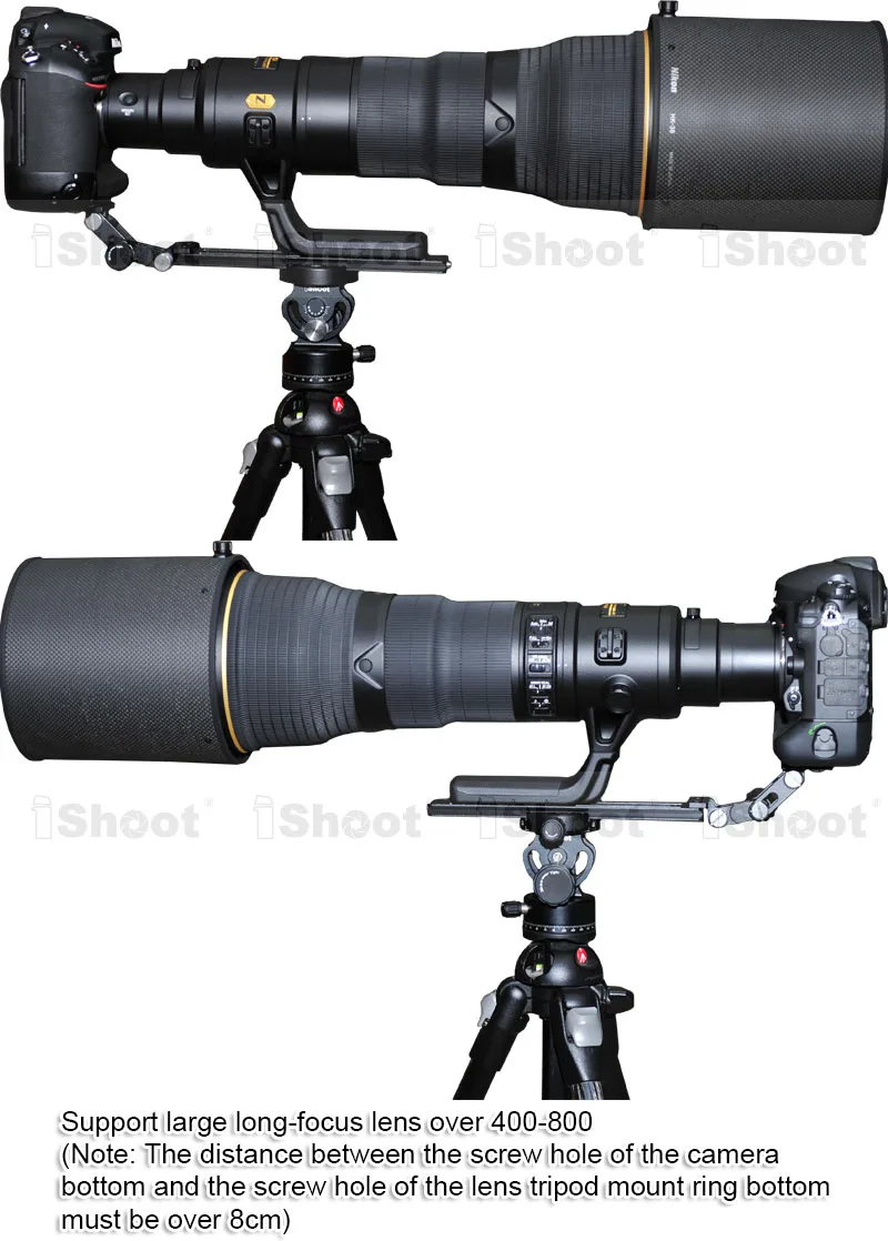 Телефото зум-объектив кронштейн длинный-Фокус объектив держатель + 22 см камера