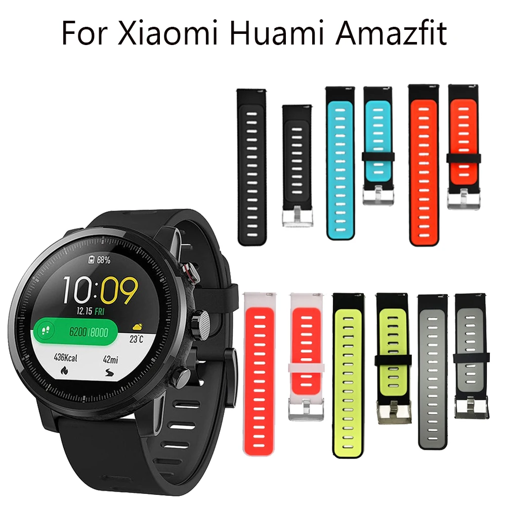 Ремешок силиконовый для Xiaomi Huami Amazfit Bip BIT PACE Lite Youth спортивный сменный Браслет