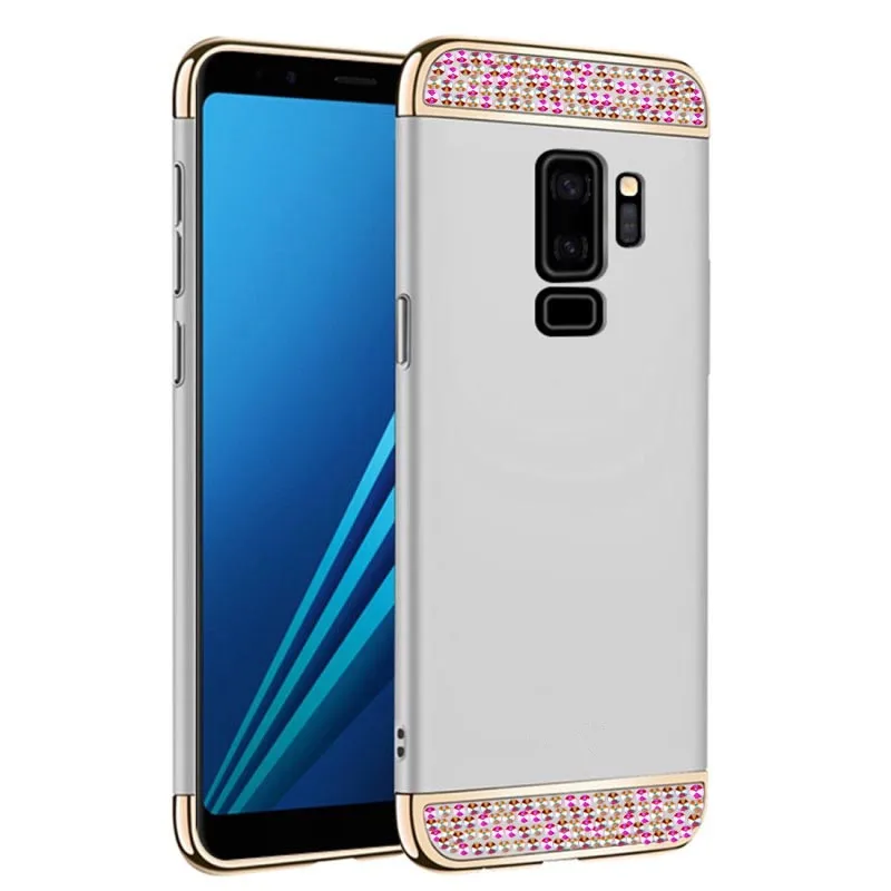 Colorful crystal Case For Samsung J6 Plus bumper Hard Silicone Galaxy J8 J4 Core A6 A8 2018 Phone Cover | Мобильные телефоны и
