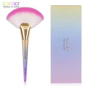 Большие веерные кисти для макияжа Docolor, Профессиональные кисти для основы, румян, пудры, хайлайтера, кисти для пудры, косметические кисти