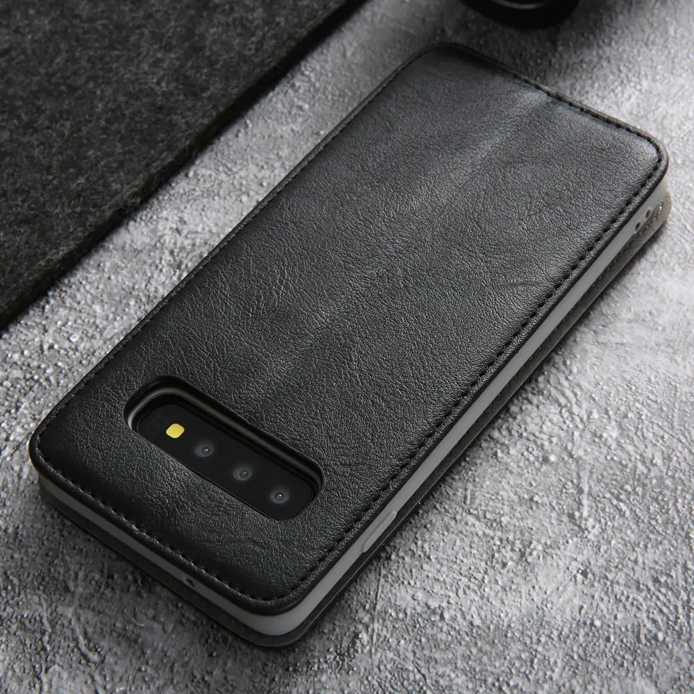 L-FADNUT Vintage Wallet Magnetic Phone Case For Samsung S10 5G Plus Stand Holder Popular Bumper High Protective PU Leather Cover |